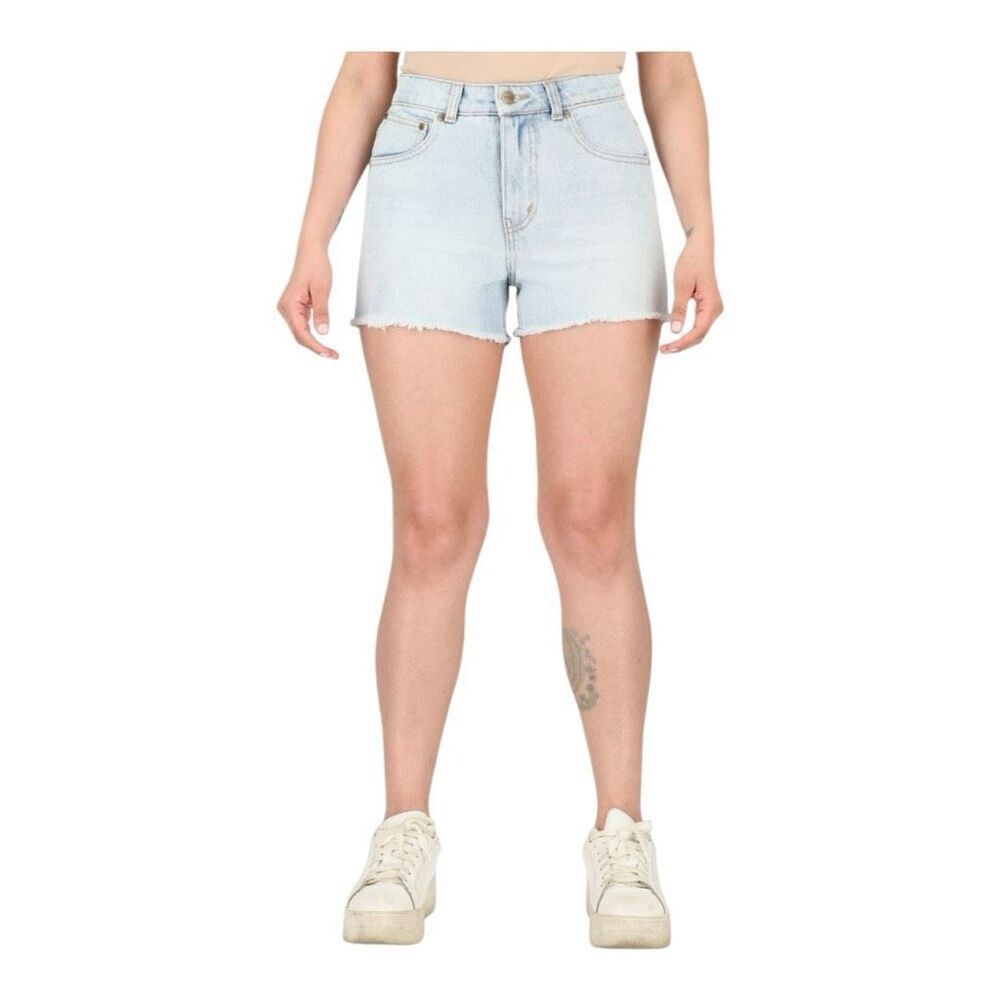 Cavalli Class high rise light blue jean shorts size 27 NWT